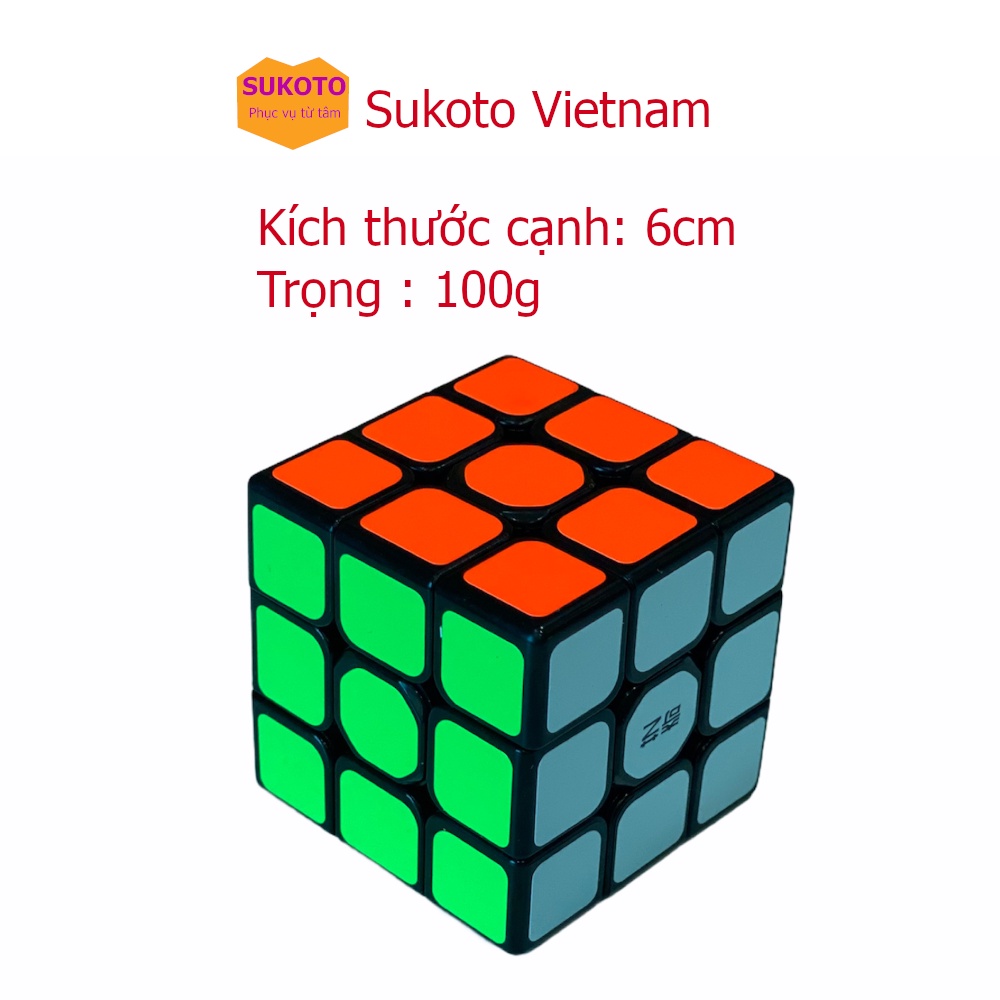 Rubik 3x3 Tốc Độ Cao Sukoto, Tặng Kèm Giấy Hướng Dẫn Xoay