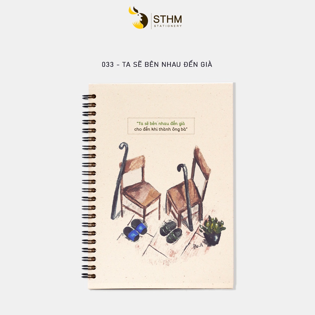 TA SẼ BÊN NHAU ĐẾN GIÀ - Sổ tay bìa cứng - A5 - 033 - STHM stationery