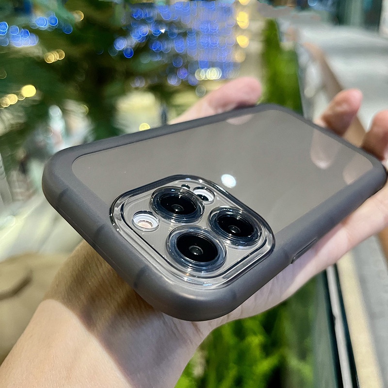 Ốp Điện Thoại TPU Silicon Mềm Trong Suốt Phối Đệm Khí Chống Sốc Dành Cho Iphone 13 12 11 Pro MAX XS MAX XR
