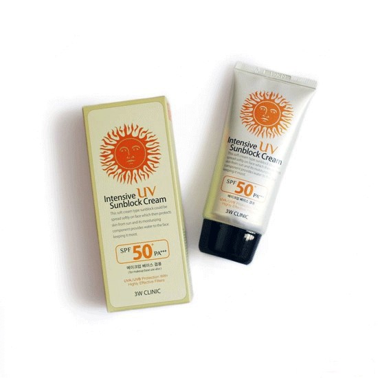 Kem Chống Nắng 3W Clinic Intensive UV Sunblock Cream SPF 50 PA+++ (70ml)