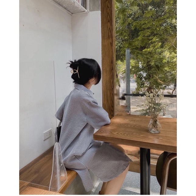 ĐẦM SƠ MI KẺ XỐP ULZZANG (video) , VÁY THIẾT KẾ BODY DÁNG DÀI | BigBuy360 - bigbuy360.vn