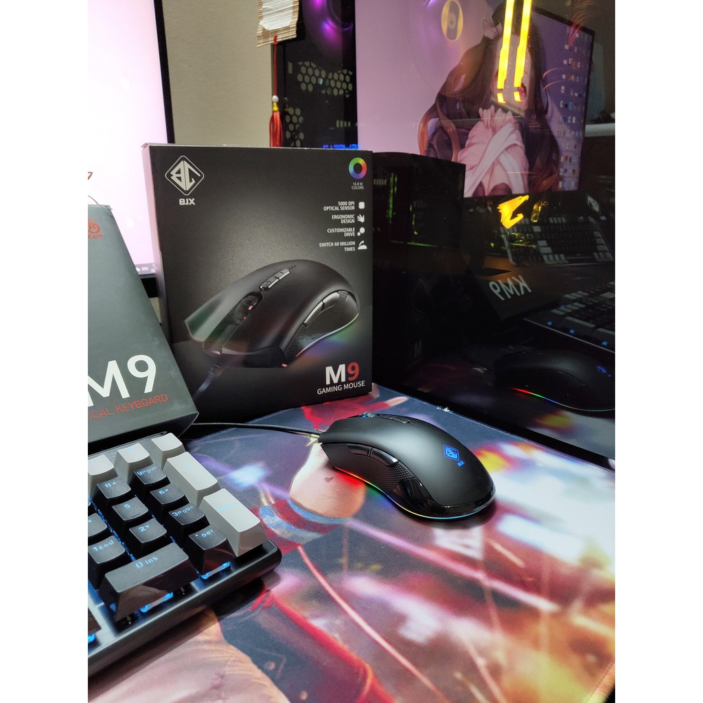 Chuột chơi game BJX M9 RGB Lighting Gaming mouse DPI 5000