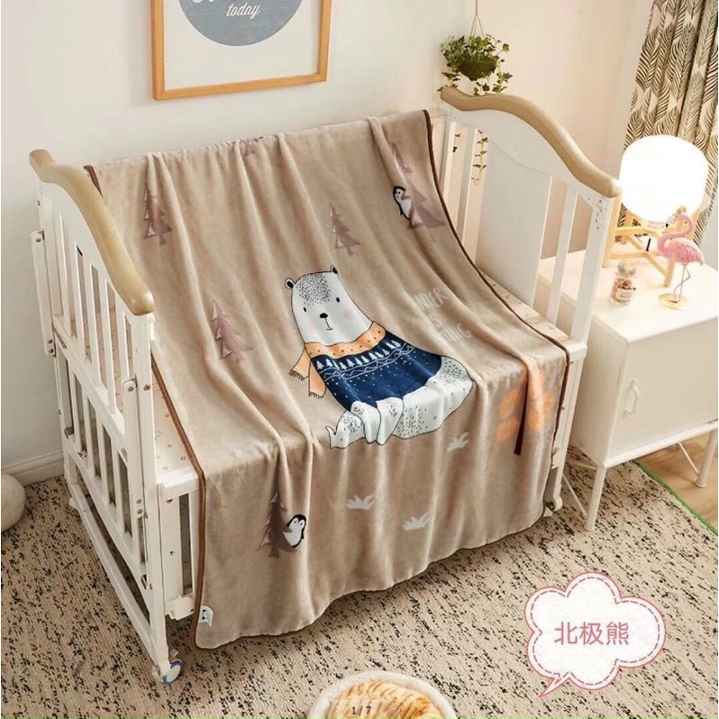 Chăn lông tuyết trẻ em siêu ấm siêu cute (kt: 1m*m4)