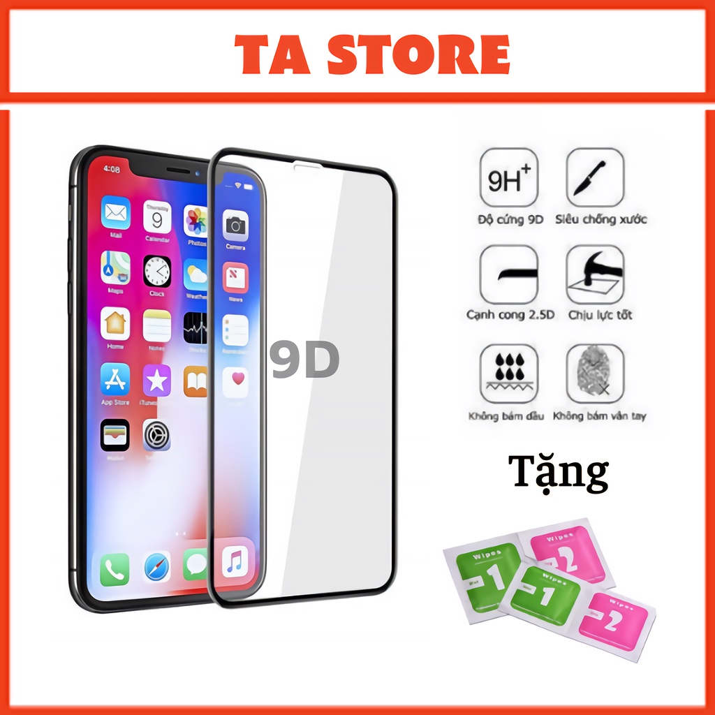 Kính cường lực iPhone Full màn 9D-21D 6/6s/6plus/6s plus/7/8/7plus/8plus/x/xs/xs max/11/11/12/13/pro/promax - TA STORE
