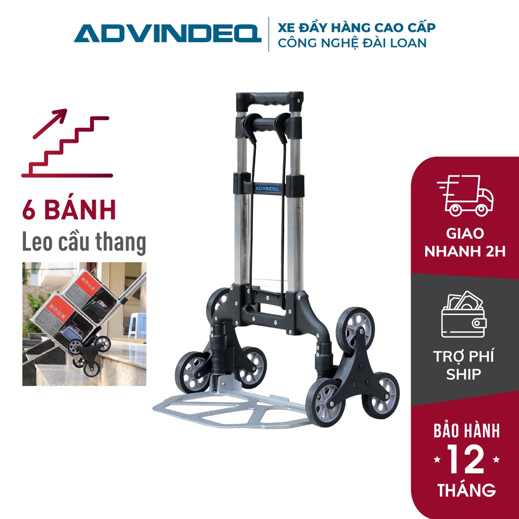 Xe đẩy hàng lên xuống cầu thang gấp gọn chở 35kg-70kg nhập khẩu ADVINDEQ TL-35/70- bảo hành 1 năm