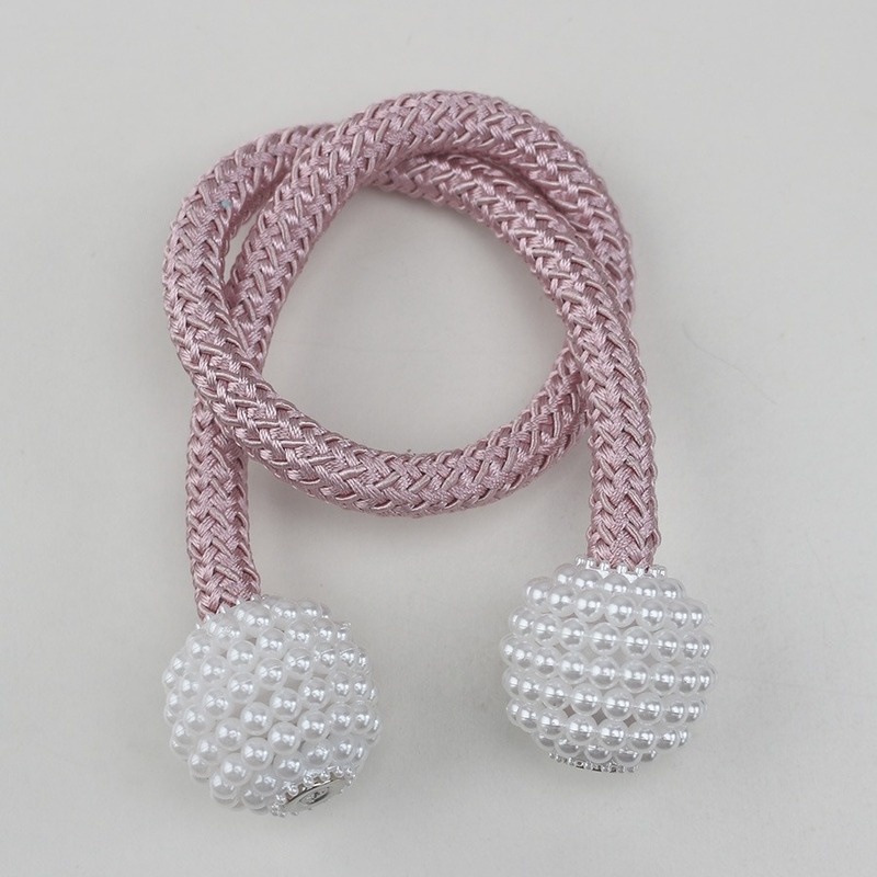 Dây Cột Rèm Cửa Nam Châm Đính Ngọc Trai Nhân Tạo Trang Trí Nhà Cửa