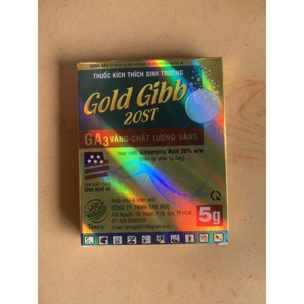 Viên Sủi Kích Thích Sinh Trưởng Gold Gibb 20ST