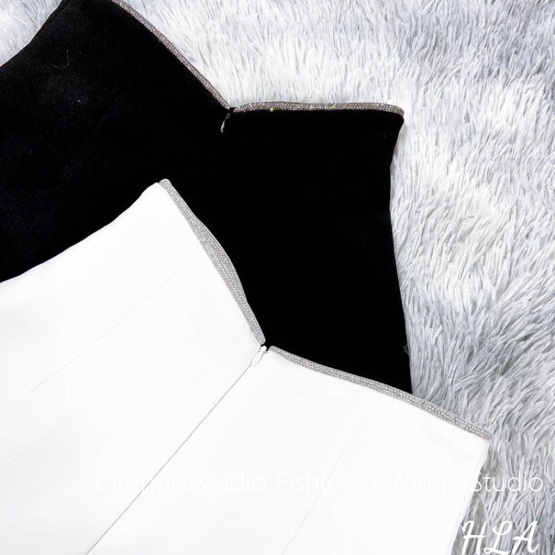 quần short cap cao viền đá