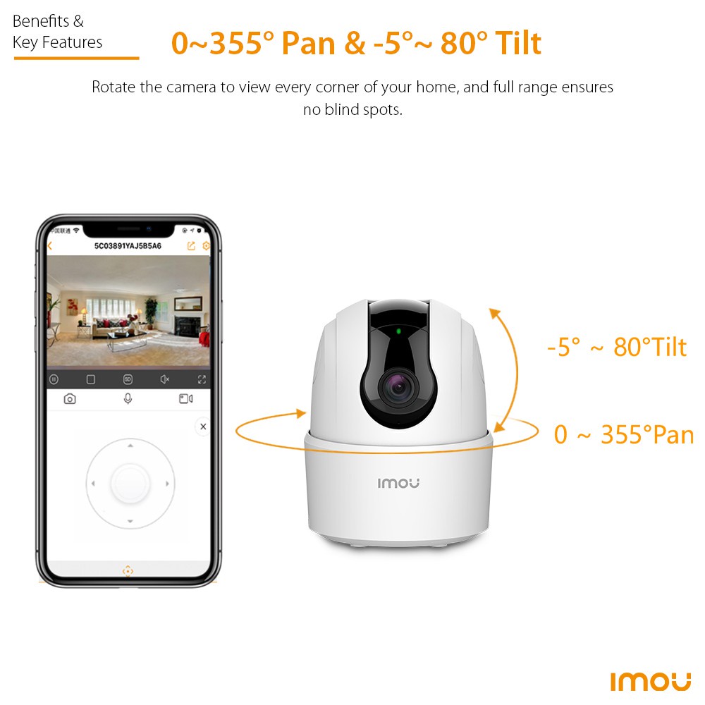 Camera an ninh Dahua imou Wifi không dây TA22CP 1080P IP 360 , đàm thoại 2 chiều