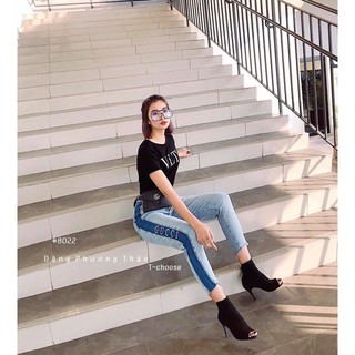Quần bagy viền