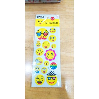 STICKER hình dán mặt cười, hình nổi siêu cute dễ thương cho bé [ 1 Tờ] - VPP Halu