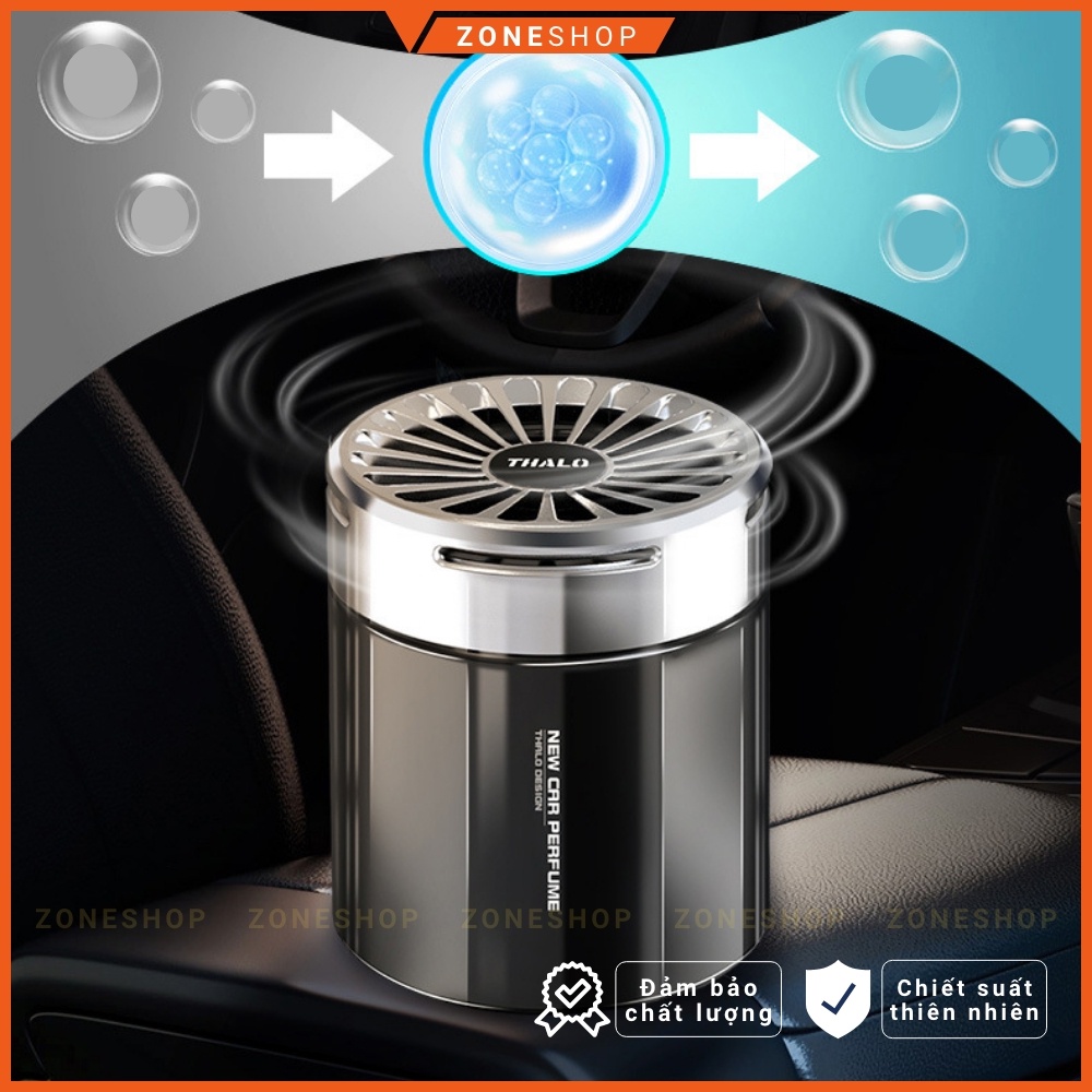 Sáp thơm ô tô, phòng ngủ, bàn làm việc cao cấp ZONECAR - THALO nhập khẩu Châu Âu, lọc khí, trang trí xe hơi