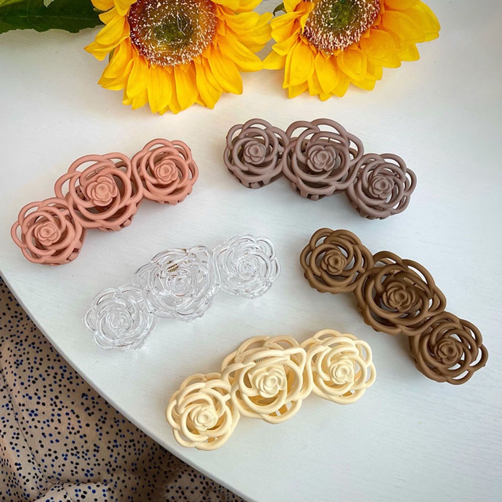 Kẹp Tóc Hình Hoa 2021 Nhiều Màu Sang Trọng Cho Nữ