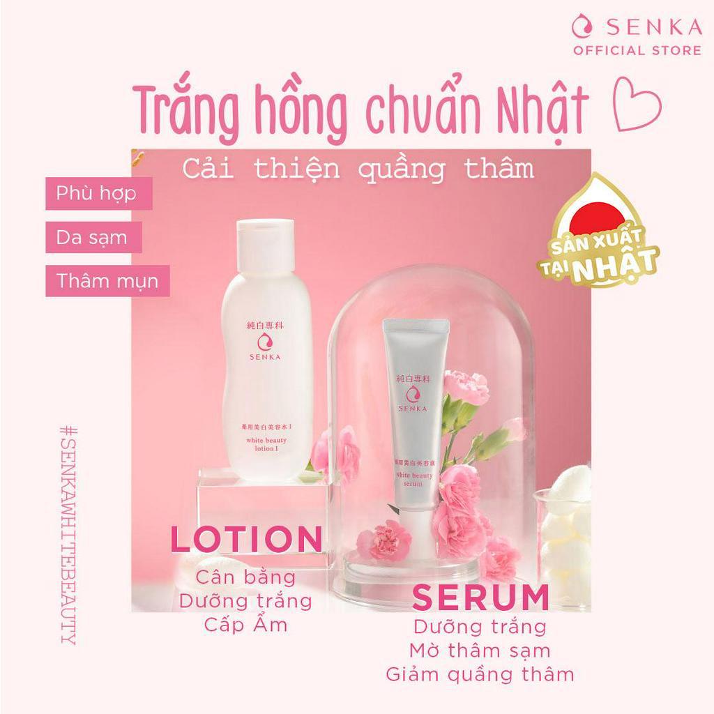 Bộ đôi Lotion và Serum dưỡng trắng Senka (200ml + 35g)