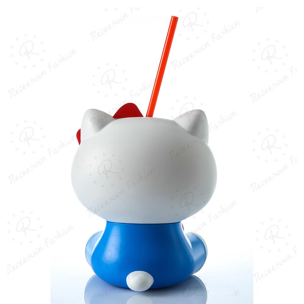 Bình nước Hello Kitty kèm ống hút