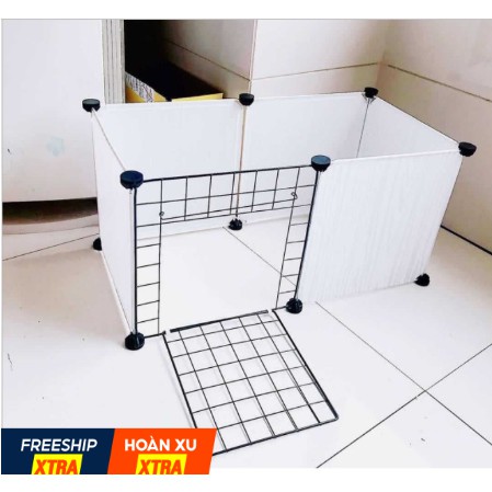 Bộ chuồng quây 6 tấm ghép size 35x35cm