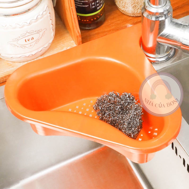 Giỏ Lọc Rác Bồn Rửa Chén Thông Minh Dụng Cụ Lọc Rác Bồn Rửa Bát Hình Tam Giác