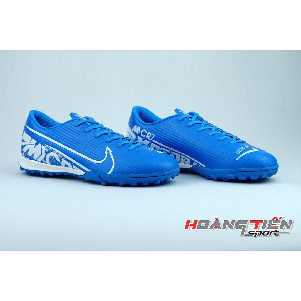 Giày Đá Bóng sân cỏ nhân tạo Cr7 màu xanh