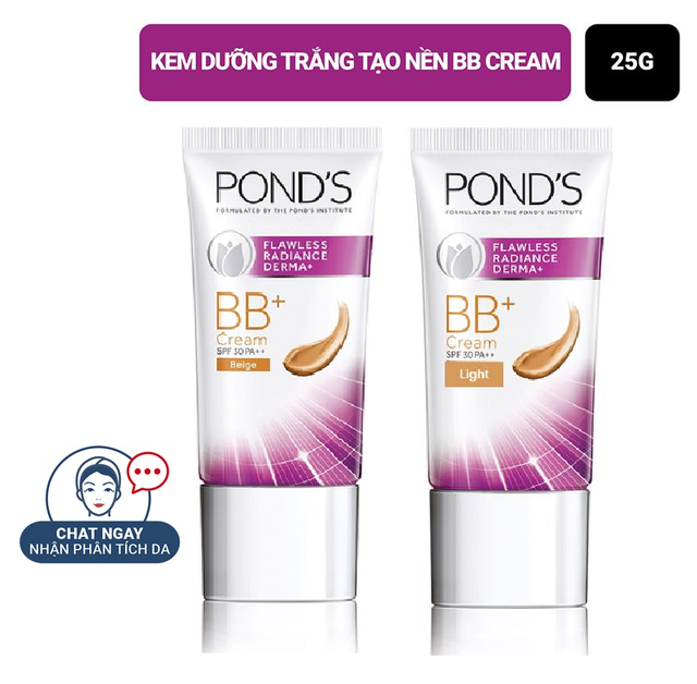 Kem dưỡng trắng tạo nền kem BB Pond's Flawless Radiance Derma+ 25g