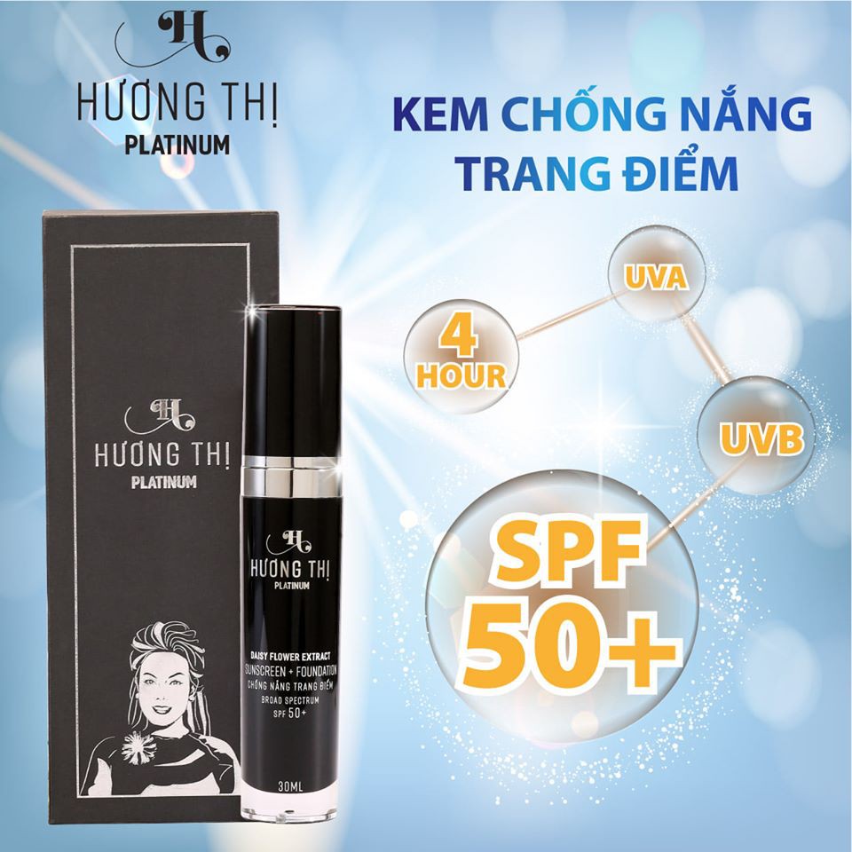 Kem chống nắng và lót trang điểm Hương Thị Sunscreen Foundation SPF50 30ml