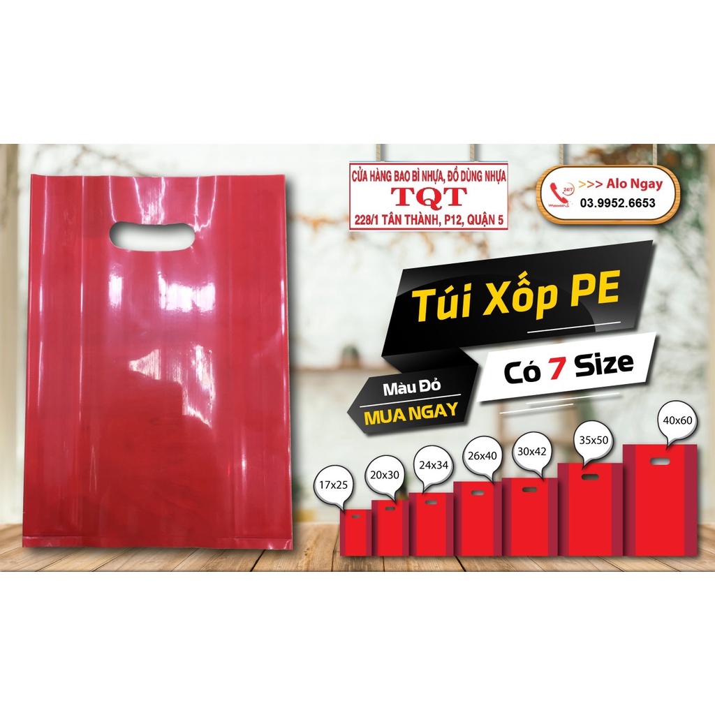 1kg Túi xốp XOÀI PE xịn bóng dẻo , hàng loại đẹp, Túi Hột Xoài