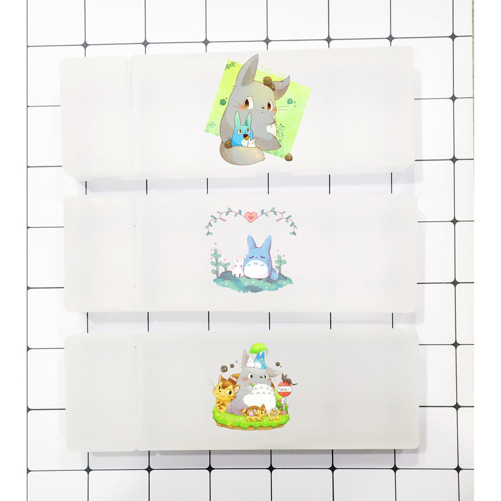 Hộp bút nhựa totoro HBNI11 hộp bút dễ thương 10x20 cm túi viết bóp viết