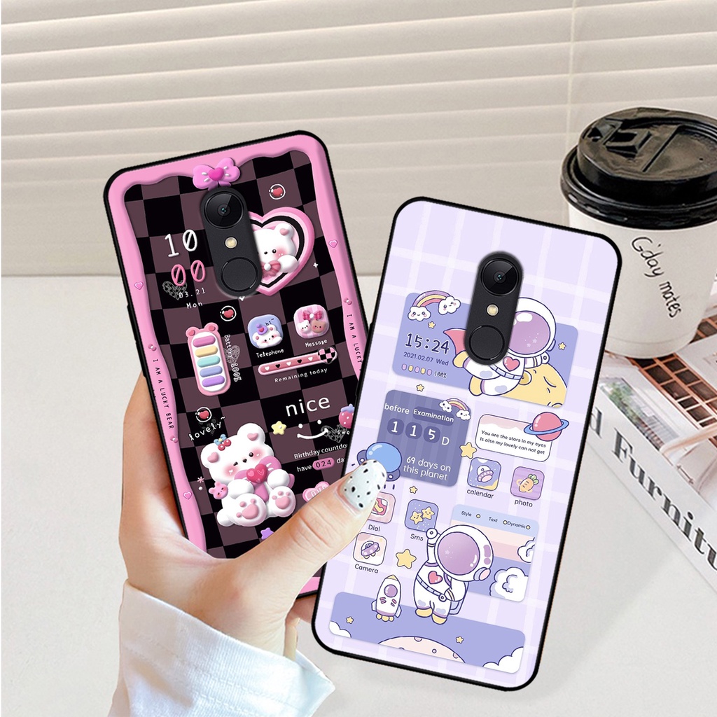Ốp lưng Xiaomi Redmi Note 4/ Note 4x / Redmi 5 Plus hình gấu, vũ trụ ngân hà chibi. ốp chống sốc bền đẹp
