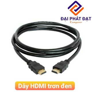 Dây cáp hdmi 1,5m tròn trơn đen