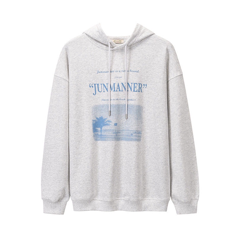 Áo hoodie dáng rộng phong cách mùa xuân thu kiểu Hàn năng động cho nữ