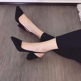 Giày cao gót da lộn
