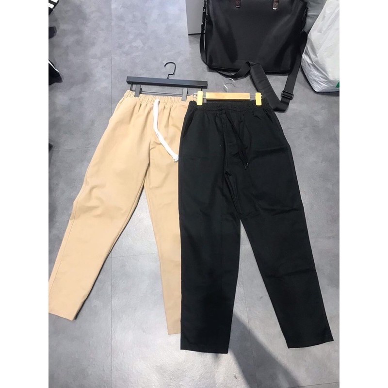 QUẦN KAKI BASIC PANTS UNISEX ( Đen - Tan )