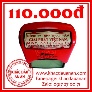 làm mộc Vuông, Khắc Dấu Shop, Khắc Dấu giá rẻ, làm mộc giá rẻ hcm, 21x57mm