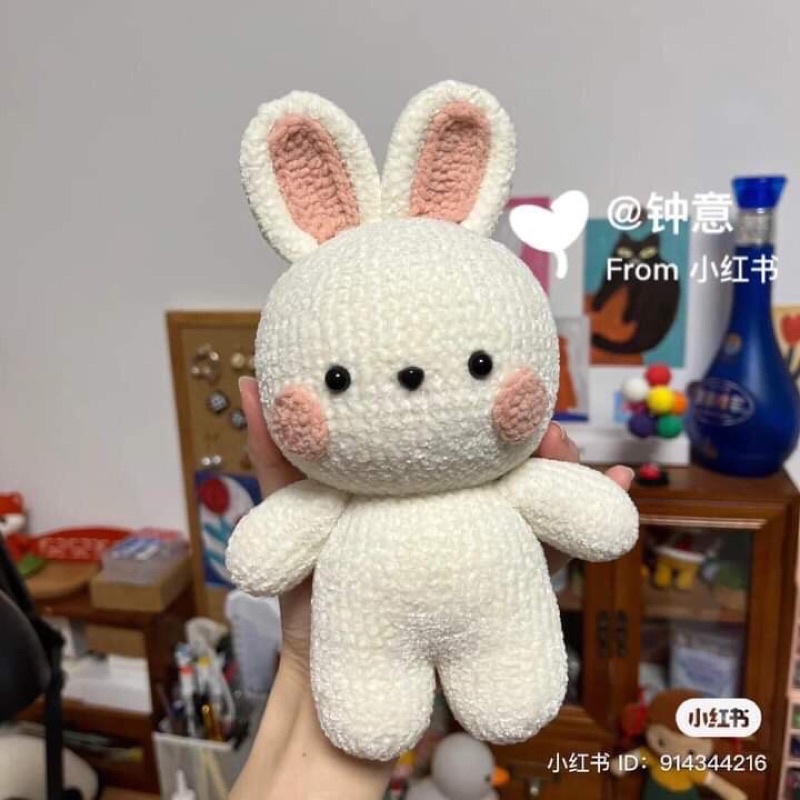Thỏ handmade len nhung