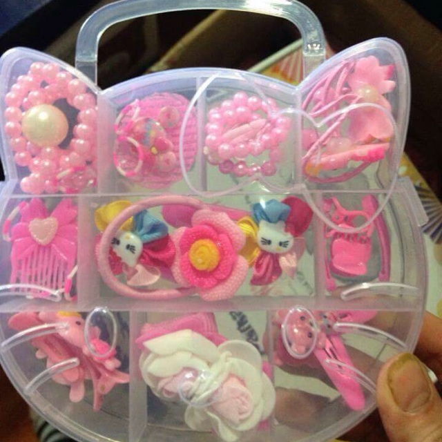 Hộp dây buộc tóc cho bé