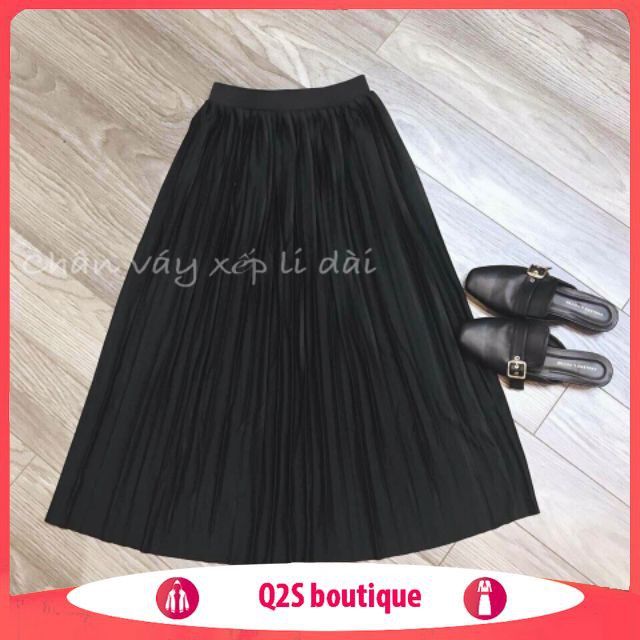 FREESHIP ĐƠN 99K_Chân Váy Xếp Ly Dáng Dài Cạp Cao | BigBuy360 - bigbuy360.vn