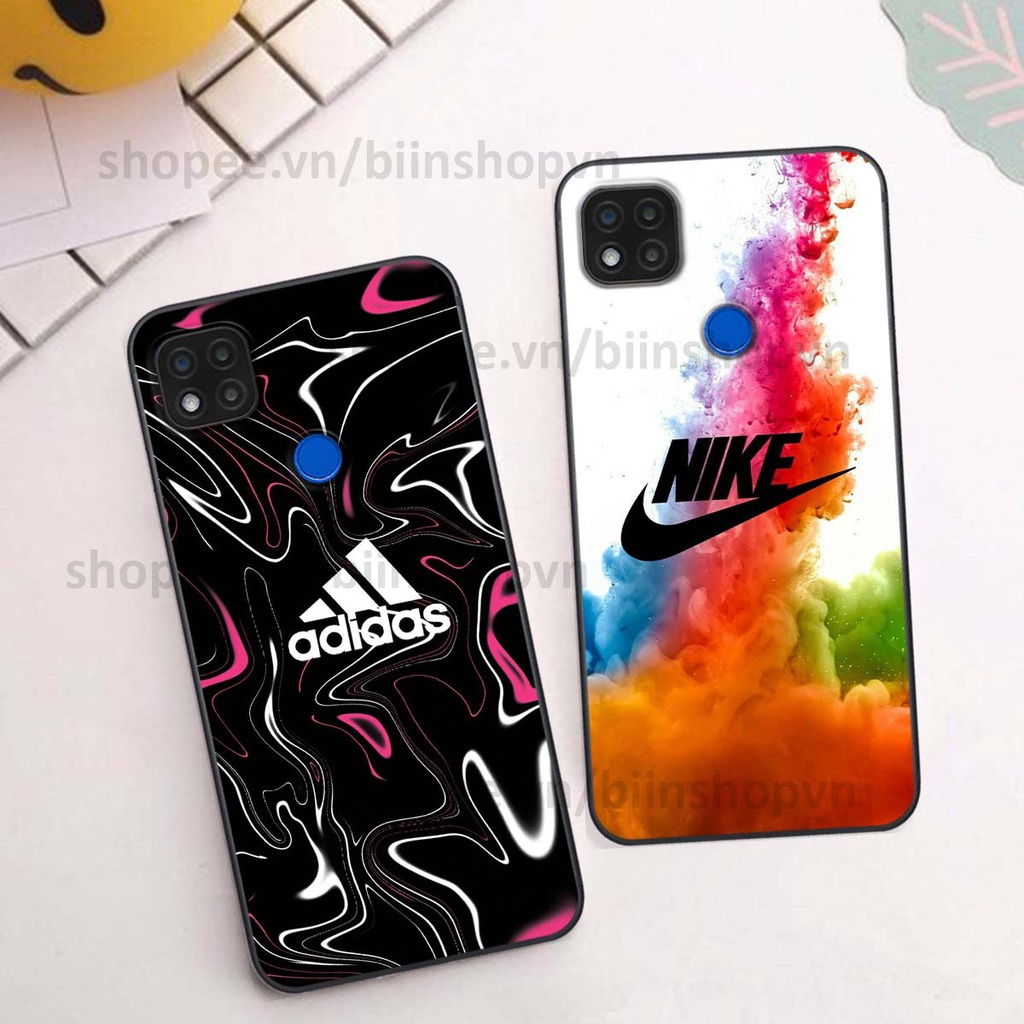 Ốp Xiaomi Redmi 9C in hình thương hiệu nhiều màu sắc thể thao cá tính thời trang