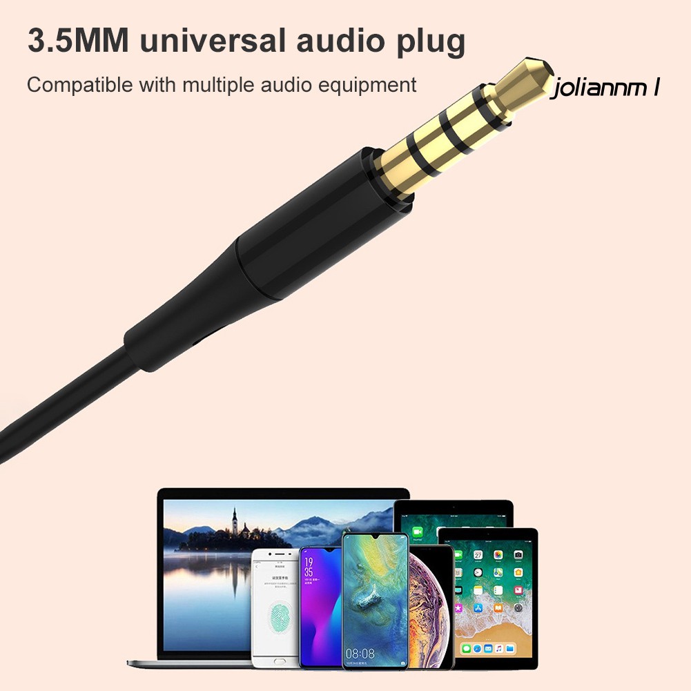 Tai Nghe Nhét Tai Thể Thao Dây Lò Xo 3.5mm Kèm Mic