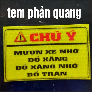 LOGO CẢNH BÁO PHẢN QUANG TEM CẢNH BÁO