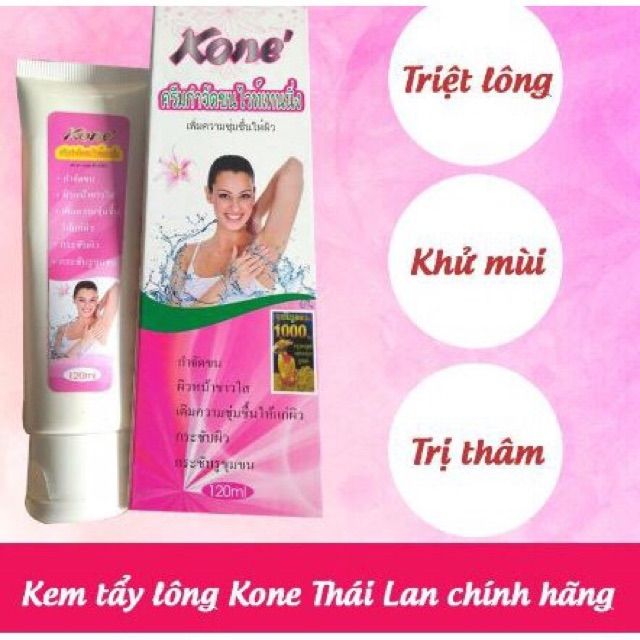 Kem Tẩy lông Kone Thái Lan Chính Hãng  An Toàn Hiệu quả