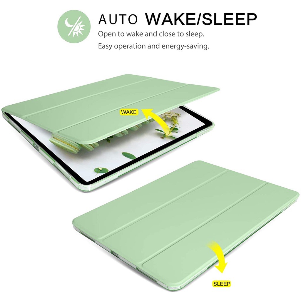 Ốp Máy Tính Bảng Có Khay Đựng Bút Cho 2021 iPad PRO 12.9 2020 PRO 12.9 inch A2229 A2233 A2232 A2069 A2378 A2461 A2379 A2462