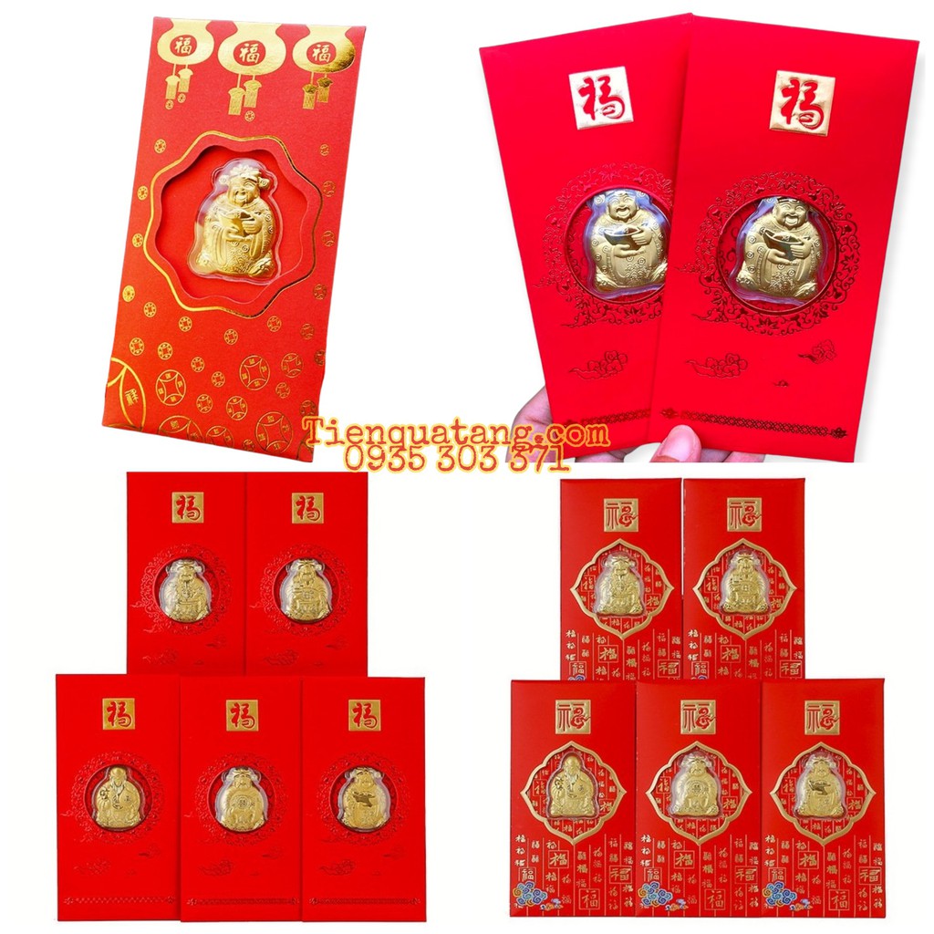 Bao Lì Xì Thần Tài Vàng Quà Tặng Tết 2022 (Cam Kết Sản Phẩm Chất Lượng)