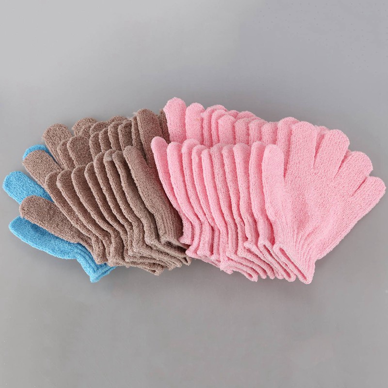 20Pcs Exfoliating Bath Shower Glove For Peeling Exfoliating Glove For Bath Shower Scrub Gloves Sponge Bath Shower Wash Skin Spa