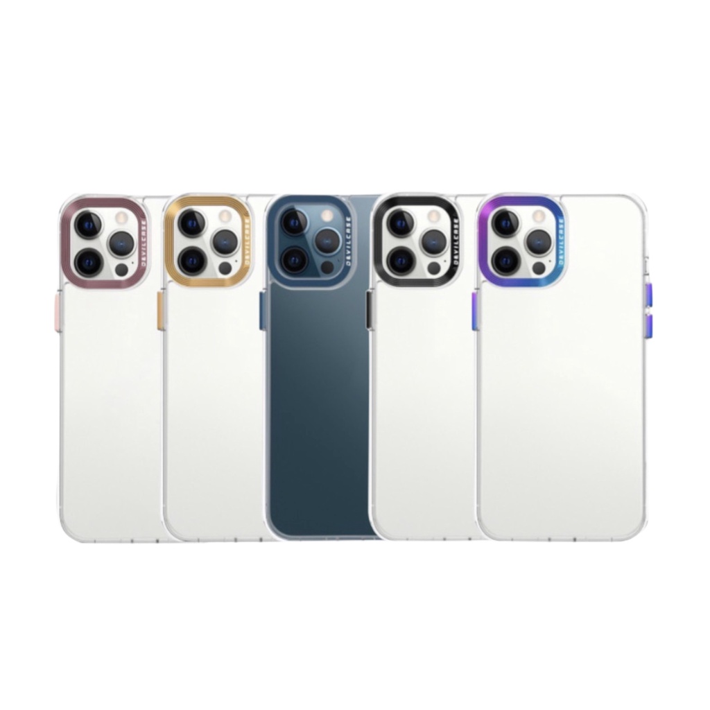 Ốp lưng devilcase phiên bản tiêu chuẩn trong suốt chống sốc bảo vệ camera cho ip 12 12 pro 12 pro max