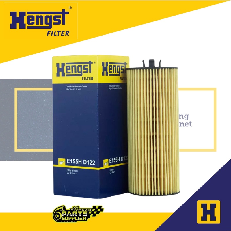 Lọc dầu động cơ Hengst E155HD122 cho Mercedes C63-E63-S63, S- Class W222 - Chính hãng