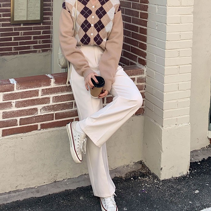 Quần Dài Lưng Cao Dáng Rộng Phong Cách Thời Trang 40522 | BigBuy360 - bigbuy360.vn