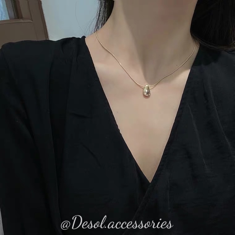 Dây chuyền, vòng cổ Eira dáng mảnh mặt giọt nước NL037 Desol.accessories