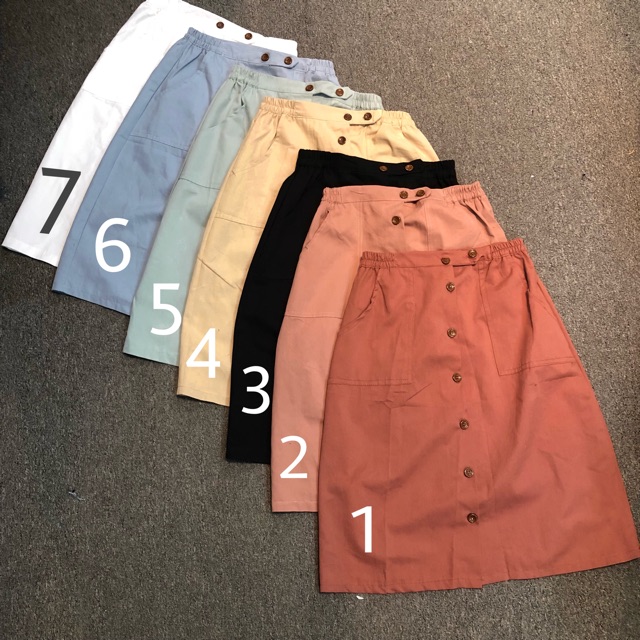 Chân váy khuy hàng Quảng Châu