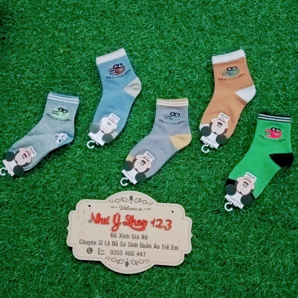 B64 - [Được Chọn Mẫu] Tất (Vớ) Cao Cổ Cho Bé Trai Loại Đẹp (ảnh tự chụp)