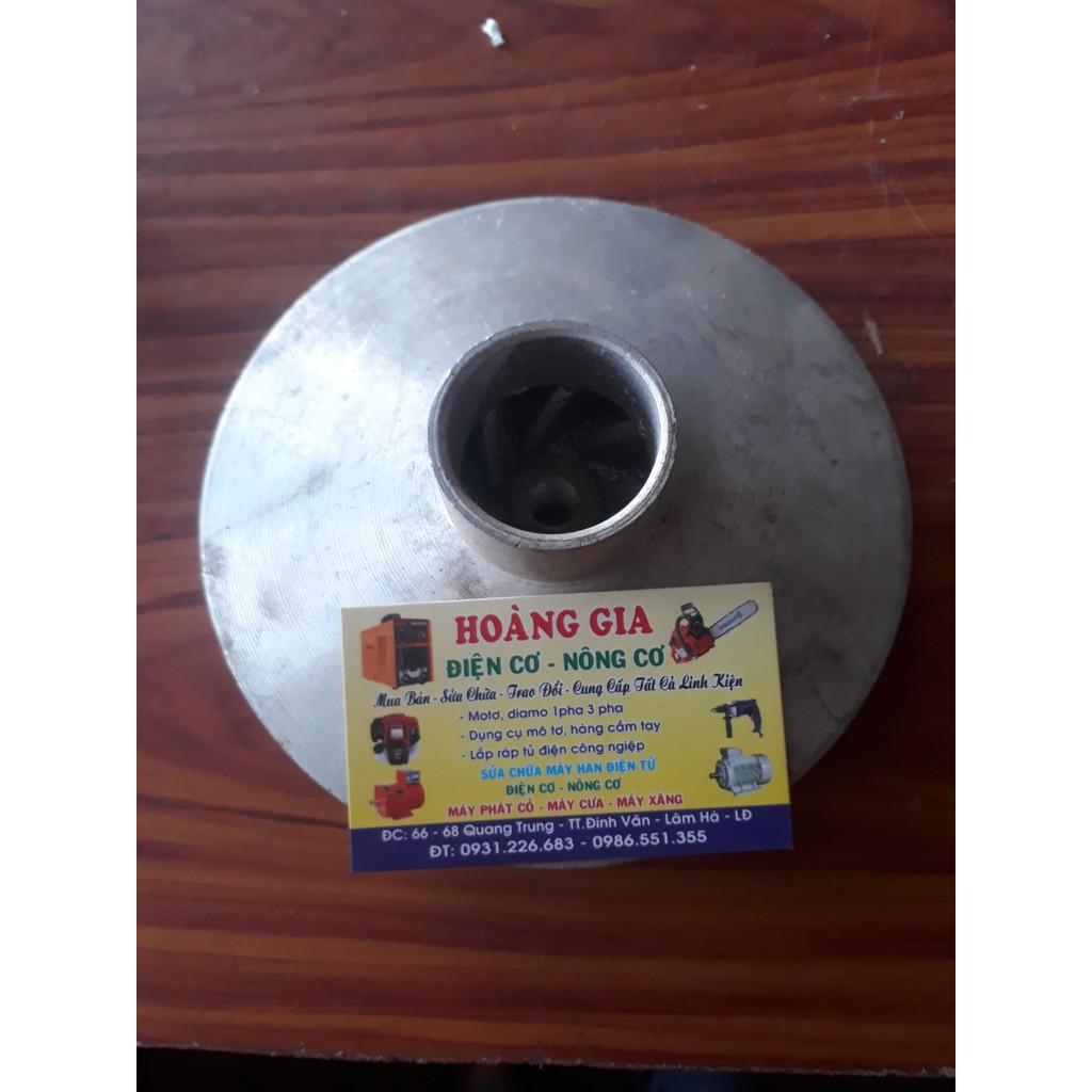 CÁNH QUẠT MÁY BƠM NƯỚC CHÌM 2HP ĐK 162MM  HỌNG 60MM CÁNH QUẠT MÁY BƠM NƯỚC CHÌM 1.5KW