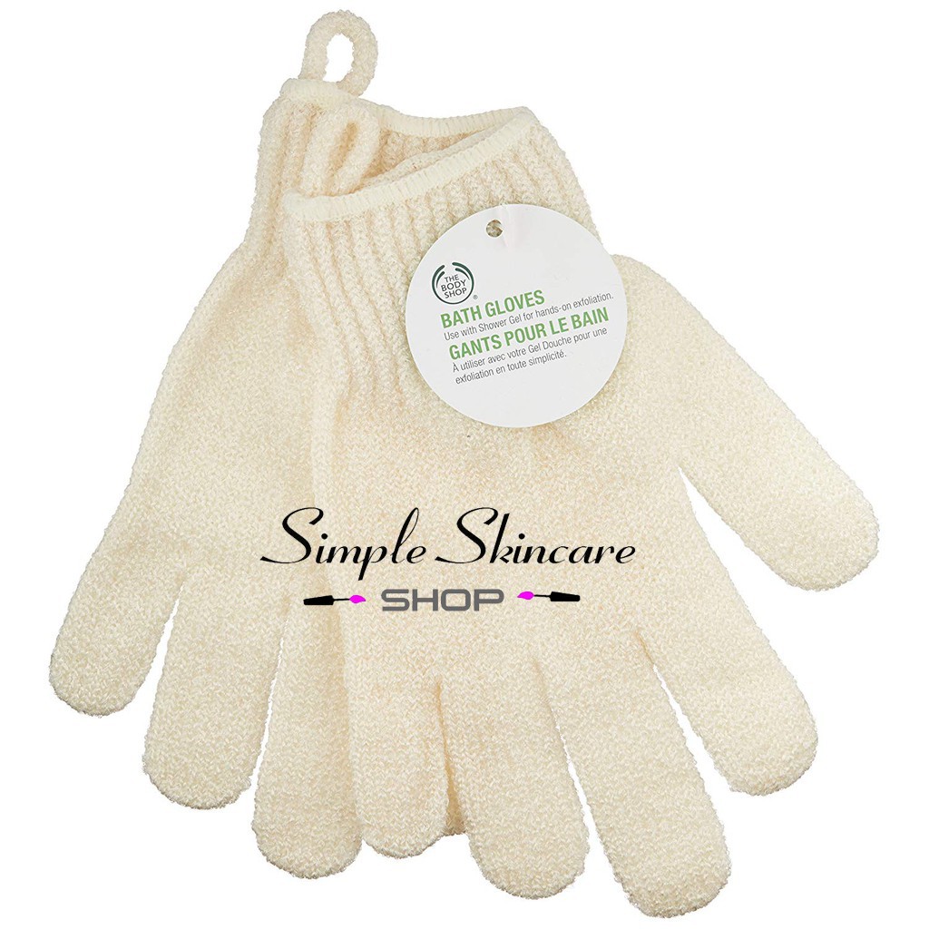 Găng Tay Tắm Mát Xa Tẩy Tế Bào Chết Chống Trượt Dưỡng Ẩm Cho Da The Body Shop Bath Gloves